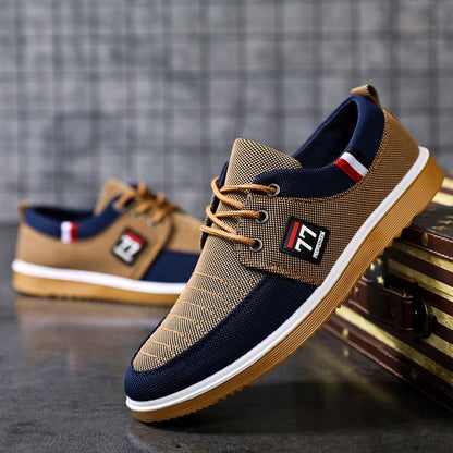 🔥HOT SALE🔥【39-44】 2024 Casual oddychające buty z płótna dla mężczyzn-3623994