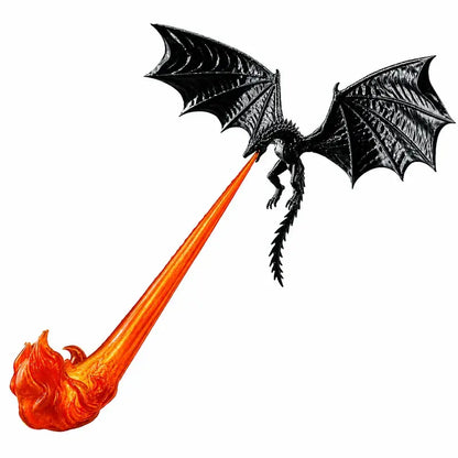 🐉🔥 3D LED světlo s ohnivě chrlícím drakem 🐉🔥| Fantasy zářící dekorace na poličku