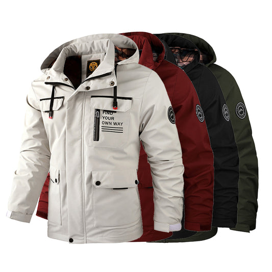🔥【M~4XL】Ново мъжко ветроустойчиво и водоустойчиво яке за планинарство на открито