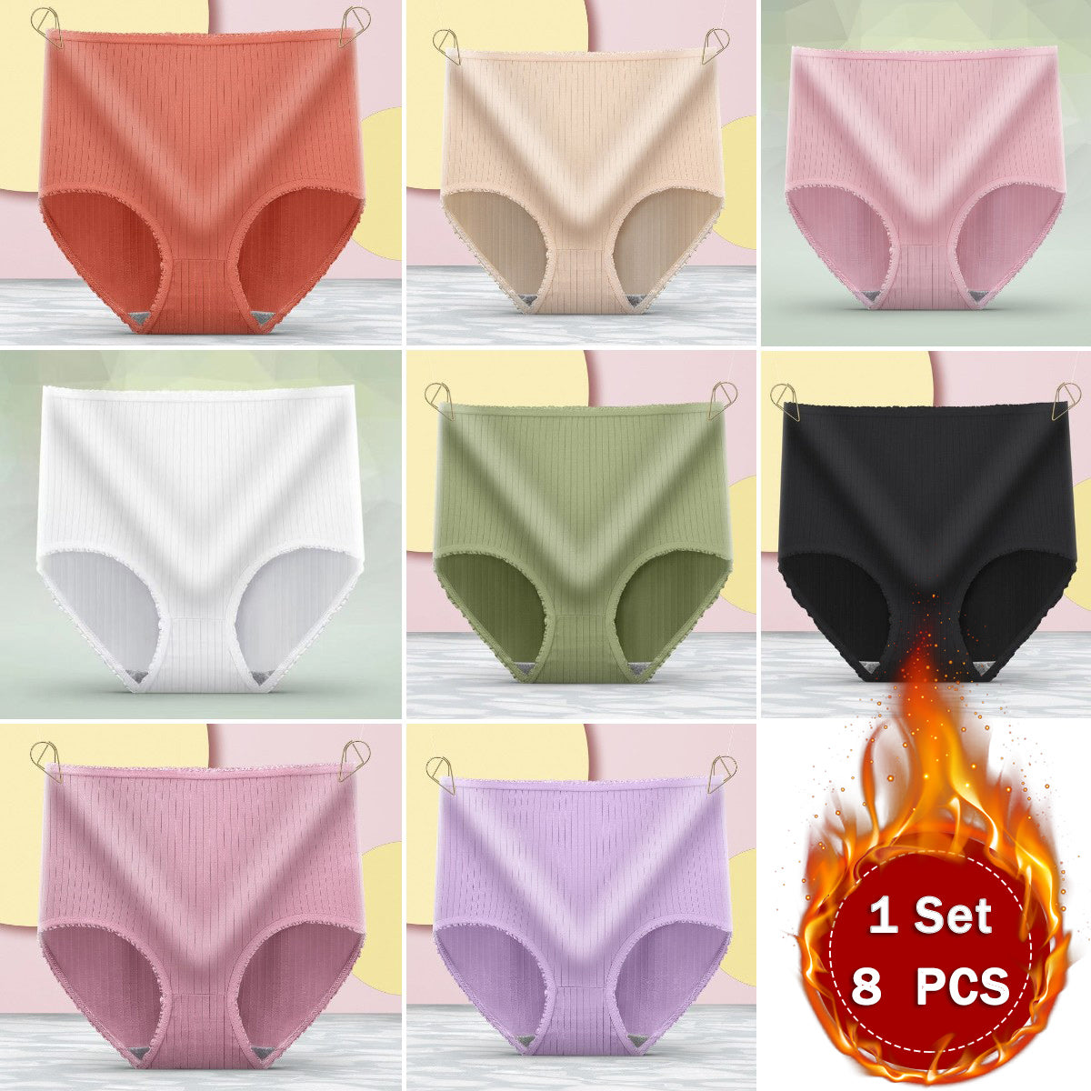 【🔥8/16 sztuk】Antybakteryjna bielizna chłonna-3923499