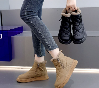 🎉✨【35-41】【Gorąca wyprzedaż🔥】2024 zimowe nowe damskie ciepłe śniegowce na grubej podeszwie-3855137