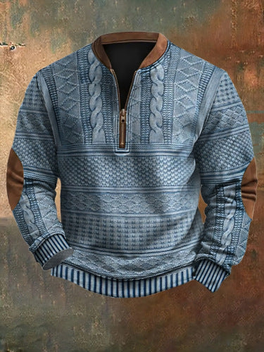 ⏳ Poslední den – sleva 50 % 【S–5XL】 Vysoce kvalitní pánská retro mikina s volným střihem a potiskem na podzim a zimu