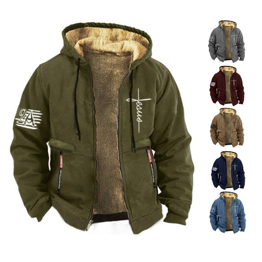 【S-3XL】 Moda za moške, jesen in zima, lahka žametna ojačana jakna