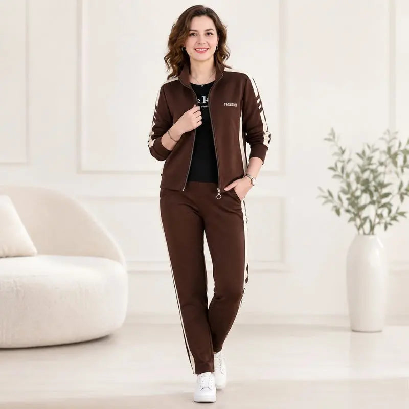 🔥【50% sleva】🔥【M-5XL】【Bunda + kalhoty】😍 Nová podzimní sada ležérního sportovního oblečení, plus size