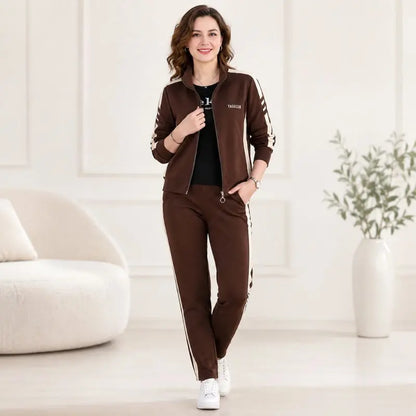 🔥【50% sleva】🔥【M-5XL】【Bunda + kalhoty】😍 Nová podzimní sada ležérního sportovního oblečení, plus size