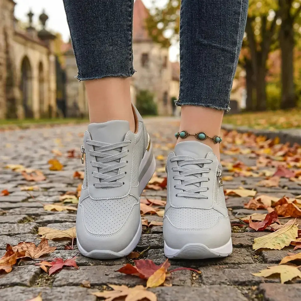⏳ Poslední den – sleva 50 %【36–43】 Dámské nazouvací sportovní boty na klínku – lehké boty s platformou pro každodenní pohodlnou chůzi i sport.