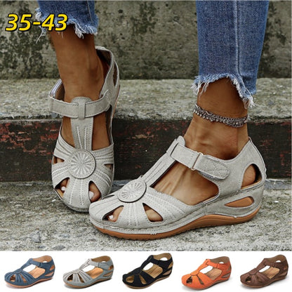 ✨🩰【Sezónní nabídka】【35-43】Dámské římské sandály - pohodlná měkká kůže, platba na dobírku