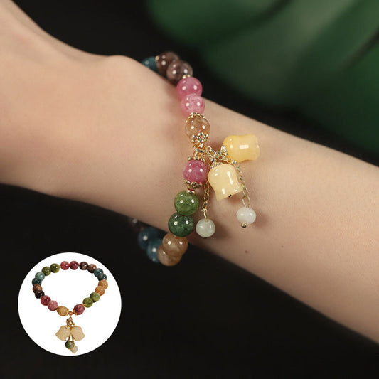 🌸【Kup 1 i otrzymaj 1 gratis】✨Bransoletka z naturalnego turmalinu-3958943