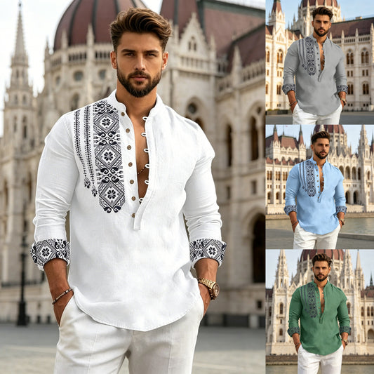 【S-3XL】Férfi nyári ing – hajtókás, rövid ujjú, kényelmes és stílusos ☀️👔