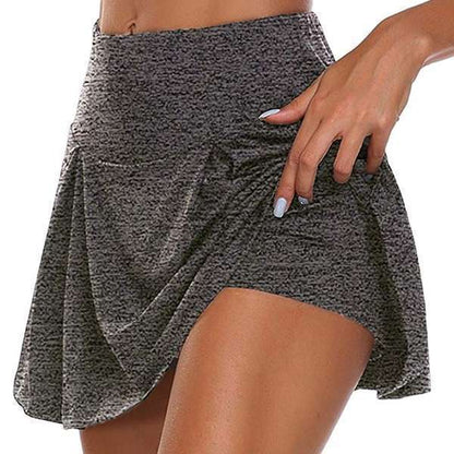 🔥【49% ZNIŻKI】👗【Kup 1, otrzymaj 1 za darmo】2 sztuki damskich sukienek ze zintegrowanymi spodenkami do sportu i fitnessu – dostępne w 13 kolorach.-4256020