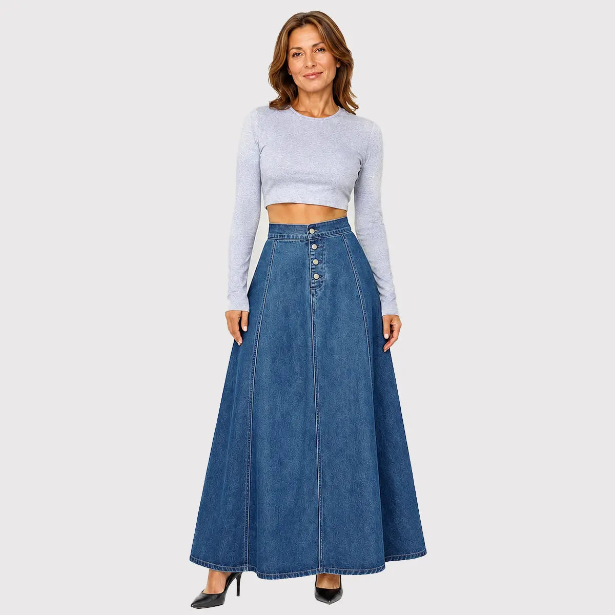 💕 Poslední den – sleva 50 %【XS–2XL】Dámská džínová sukně