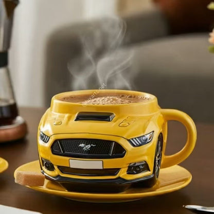 【Kup 1, otrzymaj 1】☕☕Kubek do kawy w kształcie samochodu sportowego z rdzeniem ze stali nierdzewnej 304, żywica-4066432