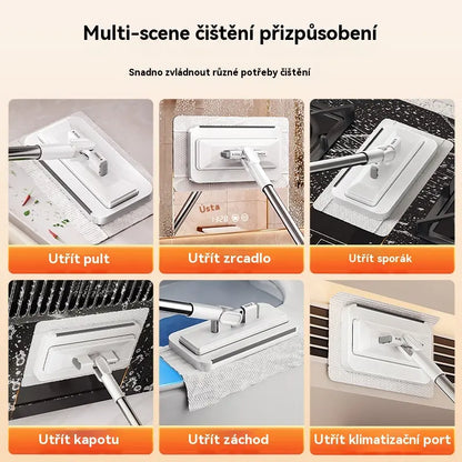 💦Multifunkční mop s klipem na hadřík, nový mop do domácnosti, který nevyžaduje mytí✅ 4239867
