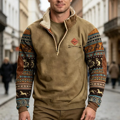⏳ Poslední den – sleva 50 % 👔【S–4XL】Nová podzimní/zimní pánská volná mikina, pohodlná a hřejivá