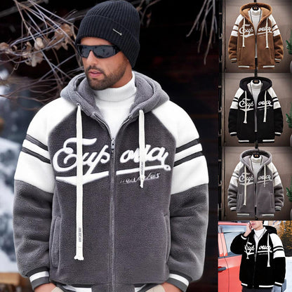 [Oferta por tiempo limitado -50%] 🔥Chaqueta polar gruesa y cálida de invierno para hombre 4146895