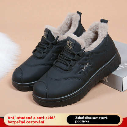 [Limitovaná nová nabídka] 50% sleva 🔥 Dámské teplé a stylové boty s vlněnou podšívkou a měkkou podrážkou 4211170