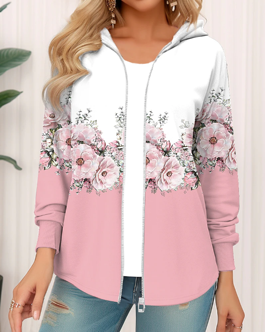 🔥 Novinka – sleva 50 % 🥰【S–5XL】Stylová zimní bunda s kapucí a potiskem, nová kolekce 2026