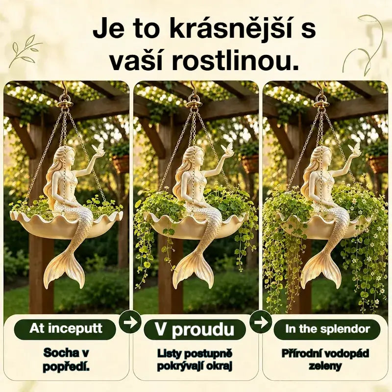 ✨ Proměňte svou zahradu v pohádku! Dekorativní závěsný květináč s uměleckým pohádkovým designem! 🌸Dobírka🧚‍♀️