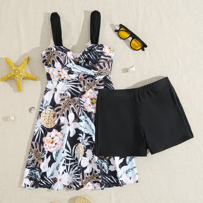 🌴【S-2XL】Moderní plavky s motivem pro větší velikosti – pohodlné, elegantní, skvěle padnou! 👙✨