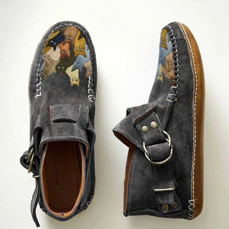 【35-43】Nowe, jesienne, płaskie, wysokie buty na co dzień, miękkie skórzane, zapinane na zamek płaskie botki-3742604