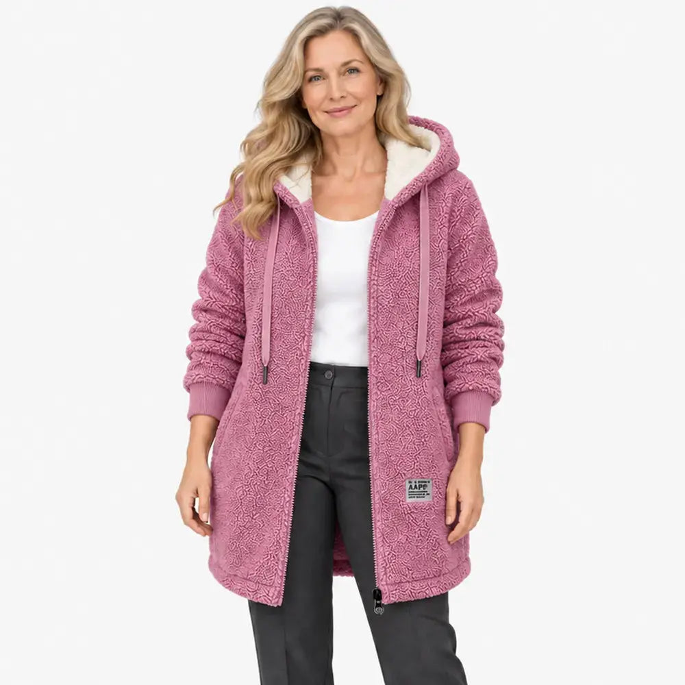 🧥❄️ Dámská zimní bunda s kapucí 【1 kus – velikosti M–3XL】, teplá a měkká, dostupná ve 4 barvách.