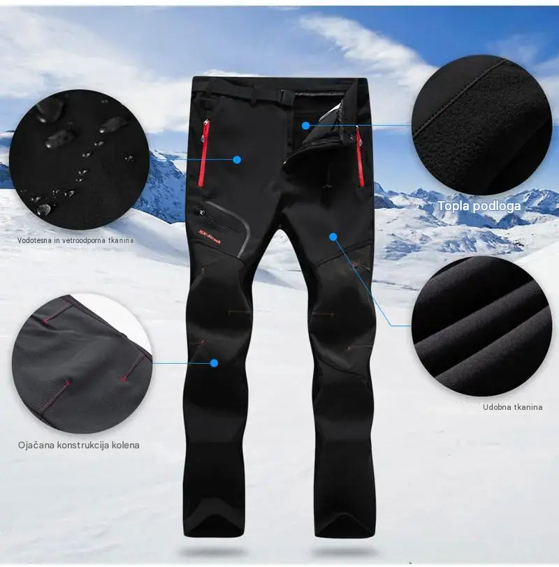 ⭐🏃‍♂️【S–5XL】2026 Nove moške outdoor hlače za jesen in zimo – tople, flis, nepremočljive in odporne proti vetru