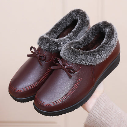 【35-41】Zimowe damskie buty z polarową podszewką, antypoślizgowe, wodoodporne, bawełniane