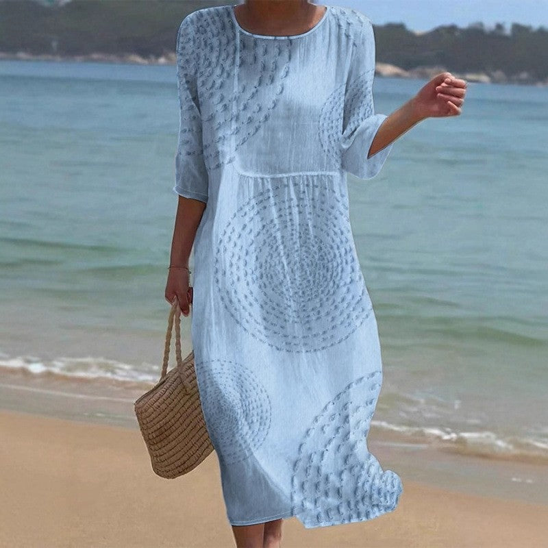 👗 Poslední den 50% slevy! 【XS-4XL】Elegantní letní volnočasové šaty – prodyšné, pohodlné, univerzální a zeštíhlující.