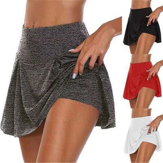 【Kup jeden, a drugi dostaniesz za darmo】Damska dwuczęściowa imitacja sportowej sukienki fitness-3616550