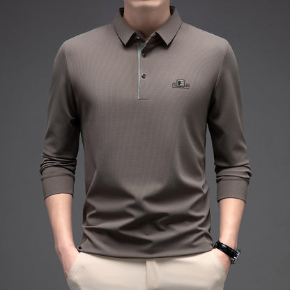 🔥👔【M-4XL】2025 Nowa męska biznesowa, swobodna koszula polo, wygodna i miękka 💖-4159342