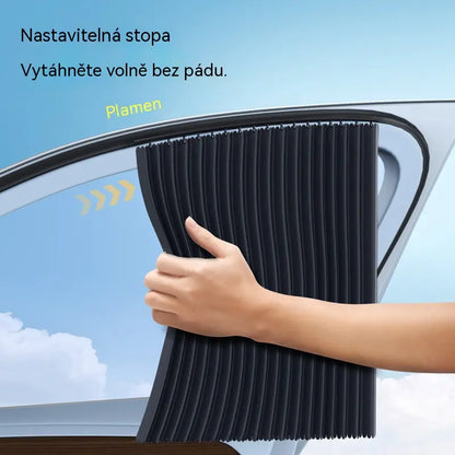 👍Poslední den sleva 50 %【Sada 4 kusů】Sluneční clona do auta s posuvnými lištami a funkcí tepelné izolace