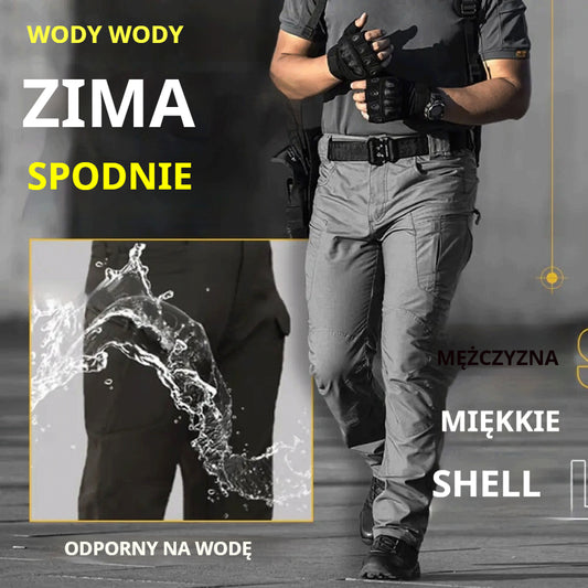 ⏳ 50% zniżki 🔥 Męskie spodnie taktyczne wojskowe, wiatroszczelne i ciepłe 4207088