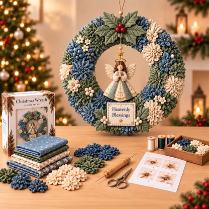 ⏰ UTOLSÓ NAP! 50% KEDVEZMÉNY ✨ Készíts olyan karácsonyi koszorút, amelyet büszkén kiteszel majd 🎄❤️ Kreatív készlet (3D-s textilbetűzéses technika) útmutatóval és leírással.