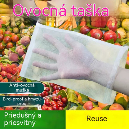 15x10cm 【50 kusů】Síťka proti hmyzu pro ovocné mušky, ochranná síť pro stromy a ptáky, zahradní síťové pytle na ochranu květin, rostlin, ovoce a zeleniny