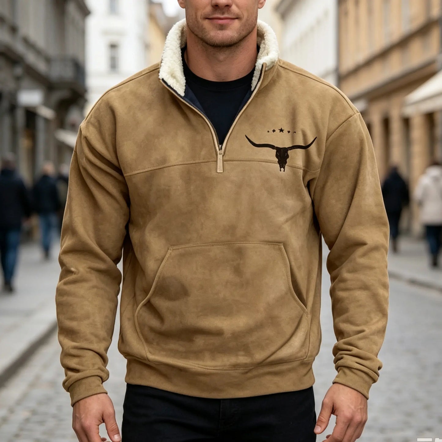 ⏳ Poslední den – sleva 50 % 👔【S–4XL】Nová podzimní/zimní pánská volná mikina, pohodlná a hřejivá