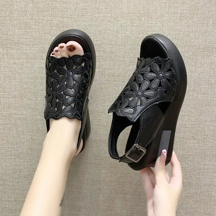 🔥【SLEVA 50 %】👡【35-42】 Nové letní dámské korekční sandály v retro stylu z roku 2026, měkká podrážka, bez unavených nohou při chůzi
