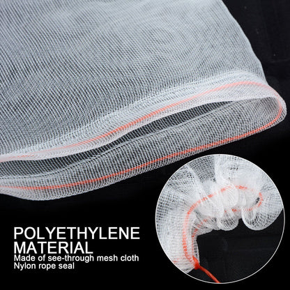 15x10cm 【50 kusů】Síťka proti hmyzu pro ovocné mušky, ochranná síť pro stromy a ptáky, zahradní síťové pytle na ochranu květin, rostlin, ovoce a zeleniny
