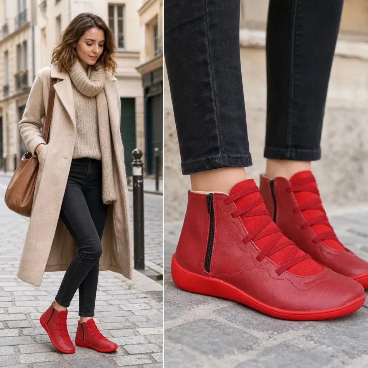 😍 Poslední den – sleva 50 % 🥾【35–43】Nové dámské ležérní kotníkové boty ✅ doprava zdarma