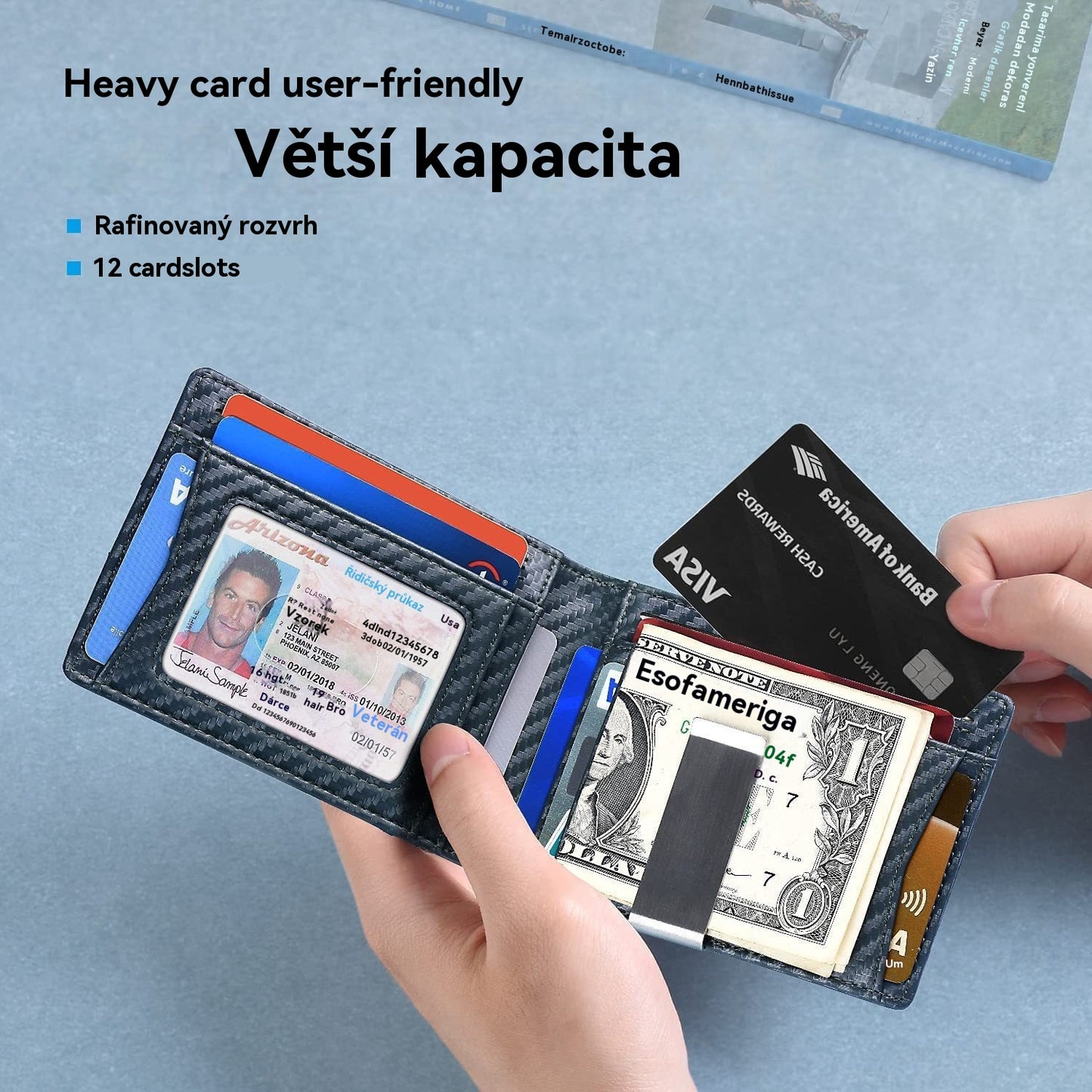 [Kup 1, dostaneš 1 zdarma] Nezbytnost pro muže 👛 Minimalistická pánská peněženka s funkcí RFID stínění 👨 4250097
