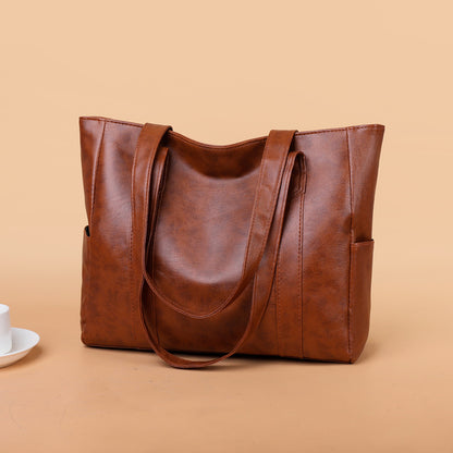 ✨👜【Gorąca wyprzedaż🔥】【Duża pojemność】Damska torba na ramię wykonana z miękkiej skóry, nowość w 2025 roku.-4023271