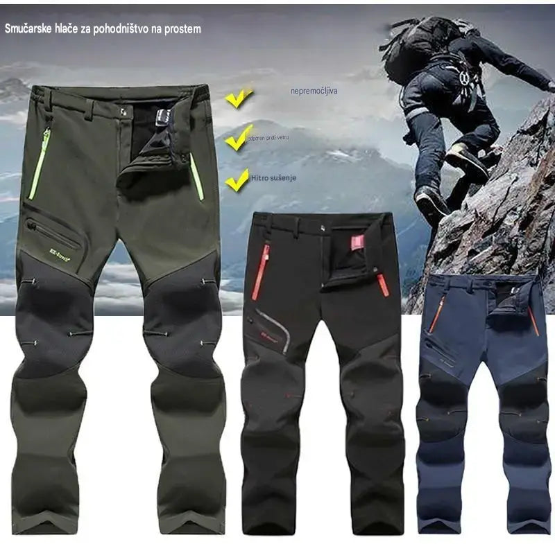 ⭐🏃‍♂️【S–5XL】2026 Nove moške outdoor hlače za jesen in zimo – tople, flis, nepremočljive in odporne proti vetru