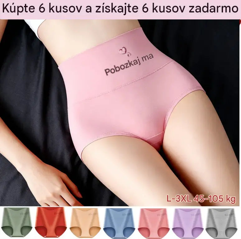 💖【🔥6-dílná sady 590 Kč 】Kalhotky s vysokým pasem a zvednutím boků, vyrobené z nejkvalitnější bavlny ✨️ (45-105 kg)