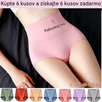 💖【🔥6-dílná sady 590 Kč 】Kalhotky s vysokým pasem a zvednutím boků, vyrobené z nejkvalitnější bavlny ✨️ (45-105 kg)