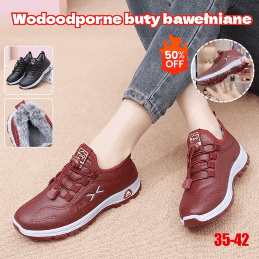 【35-41】Damskie ręcznie robione buty z prawdziwej skóry z aksamitu i bawełny w nowym stylu, zimowe