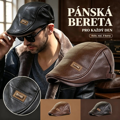 🧢【50% OFF】🔥 Prémiový vintage kožený baret