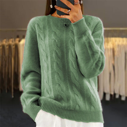 🔥⛄【S-XL】2025 sweter w jednolitym kolorze, wysokiej jakości wełniany sweter w nowym stylu