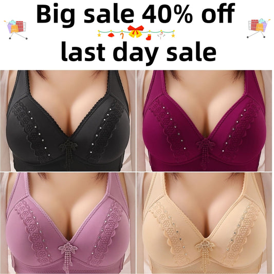 【Wyprzedaż ostatniego dnia - 40%】2026 Bezprzewodowy, wygodny, miękki i oddychający biustonosz damski w dużych rozmiarach-4234847