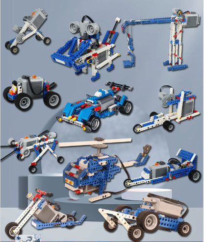 🔥【396 kusů】【Zabaleno v sáčku - bez pohonné jednotky】720 Kč🤖🧩 【Limitovaná sleva 50 %】Elektrický stavebnicový robot pro děti