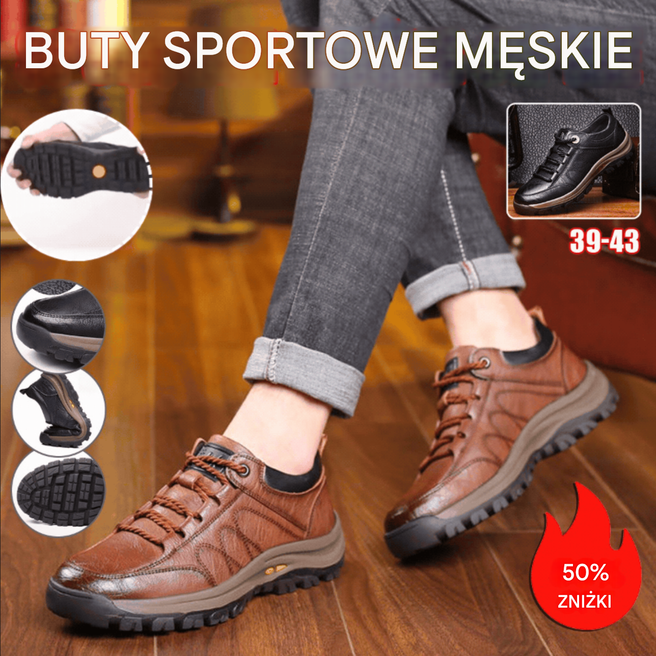 😎👍【39-48】Nowe modne męskie buty trekkingowe i sportowe buty casualowe 4202404