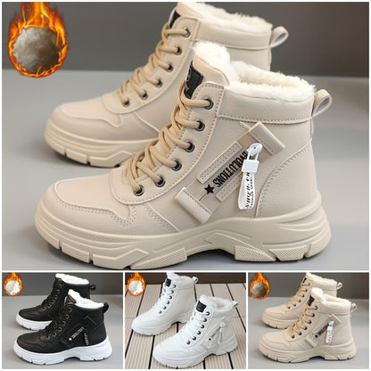 🔥【50% ZNIŻKI】🥰🥰【35-45】Zimowe damskie buty śniegowe zapinane z boku na zamek-3855151